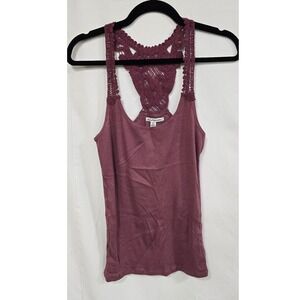 American Eagle Outfitters women M crochet back ribbed tank top Summer Capsule